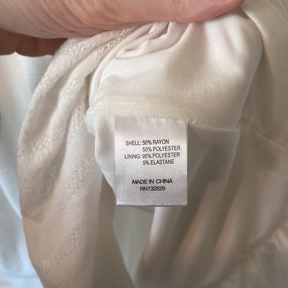 Lovers + Friends Revolve White Cap Sleeve Mini Dress w/ Keyhole Sz M NWOT - Picture 5 of 6